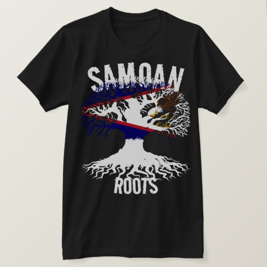 AMERIKAANSE SAMOA ROOTS T-SHIRT (Design voorkant)