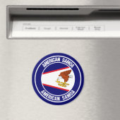 Amerikaanse Samoa Round Emblem Magneet (Insitu (Vaatwasser))