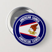 Amerikaanse Samoa Round Emblem Ronde Button 7,6 Cm (Voorkant /achterkant)