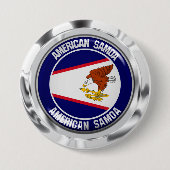 Amerikaanse Samoa Round Emblem Ronde Button 7,6 Cm (Voorkant)
