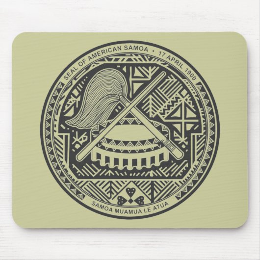 Amerikaanse Samoa Seal Muismat (Voorkant)