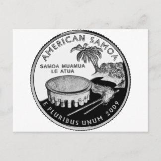 Amerikaanse Samoa-staatkwart Briefkaart