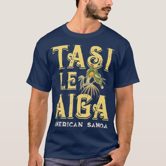 Amerikaanse Samoa Tasi Le Aiga One Family Pacific T-shirt (Voorkant)