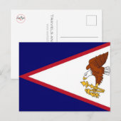 Amerikaanse Samoa - vlag - Briefkaart (Voorkant / Achterkant)