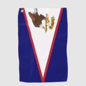 Amerikaanse Samoa vlag Golf Towel Golfhanddoek (Voorkant)
