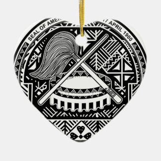 Amerikaanse Samoa-wapenschild Keramisch Ornament