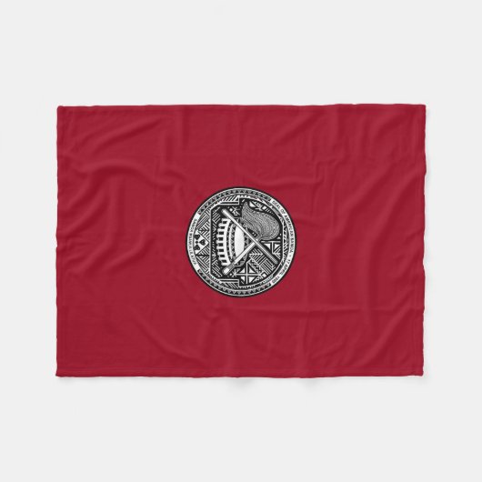 Amerikaanse Samoaanse wapenschild Fleece Deken (Voorkant (Horizontaal))