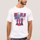 Amerikaanse schaakdag uniek T-shirt ontwerp (Voorkant)