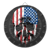 Amerikaanse schedel dartbord (Voorkant)