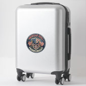 Amerikaanse Schedel Patriottische Patriottische Sc Sticker (Koffer)