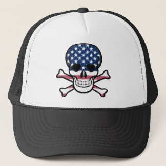 Amerikaanse schedel trucker pet