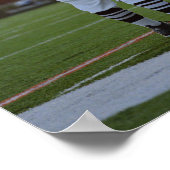 Amerikaanse scheidsrechters die in het veld praten poster (Hoek)