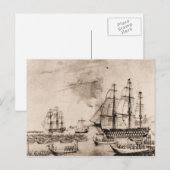 Amerikaanse schepen 19e eeuw briefkaart (Voorkant / Achterkant)