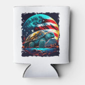 Amerikaanse schildpad onder de maan met Amerikaans Blikjeskoeler (Voorkant)