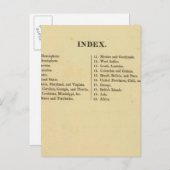 Amerikaanse schoolatlas van Grigg Briefkaart (Voorkant / Achterkant)