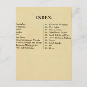 Amerikaanse schoolatlas van Grigg Briefkaart