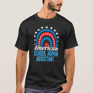 Amerikaanse Schoolbeheerassistent Regenboog Usa Vl T-shirt