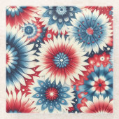 Amerikaanse schoonheden glazen onderzetter (Voorkant)