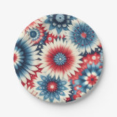 Amerikaanse schoonheden papieren bordje (Voorkant)