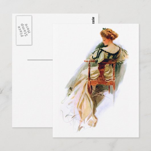 Amerikaanse schoonheid briefkaart (Voorkant / Achterkant)