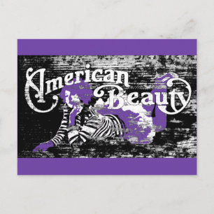 Amerikaanse schoonheid briefkaart