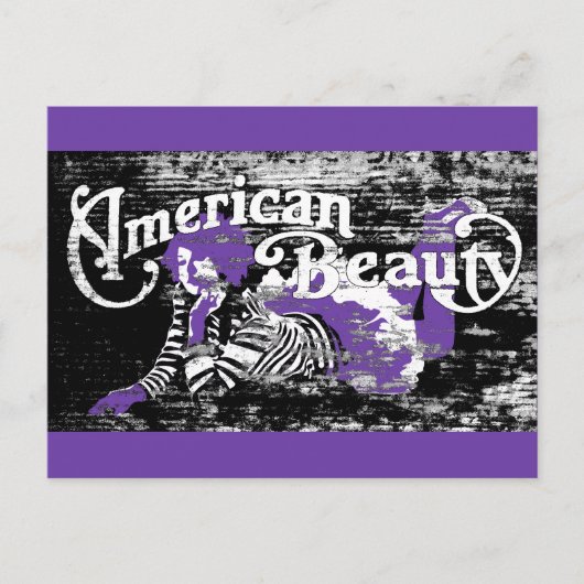 Amerikaanse schoonheid briefkaart (Voorkant)