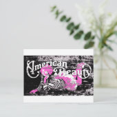 amerikaanse schoonheid briefkaart (Staand voorkant)