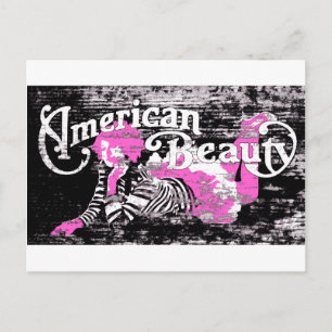 Amerikaanse schoonheid briefkaart