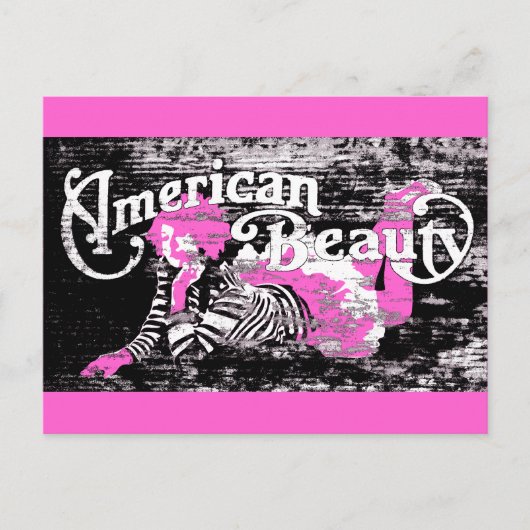 Amerikaanse schoonheid briefkaart (Voorkant)