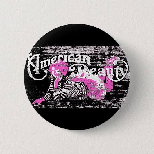 amerikaanse schoonheid ronde button 5,7 cm (Voorkant)