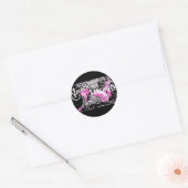 Amerikaanse schoonheid ronde sticker (Envelop)
