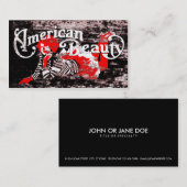 amerikaanse schoonheid visitekaartje (Voorkant / Achterkant)