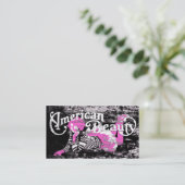 amerikaanse schoonheid visitekaartje (Staand voorkant)