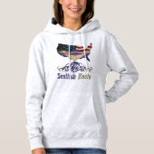 Amerikaanse Schotse Roots Design Hoodie (Voorkant)