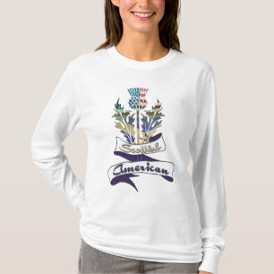 Amerikaanse Schotse Thistle Flags Women's T-Shirts