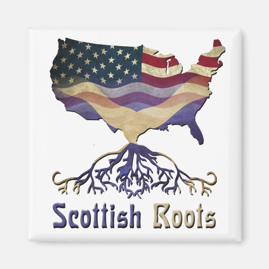 Amerikaanse Schotse voorvadermagneet Magneet (Voorkant)
