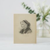 Amerikaanse schrijver Harriet Beecher Stowe tekeni Briefkaart (Staand voorkant)