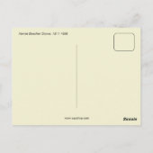 Amerikaanse schrijver Harriet Beecher Stowe tekeni Briefkaart (Achterkant)