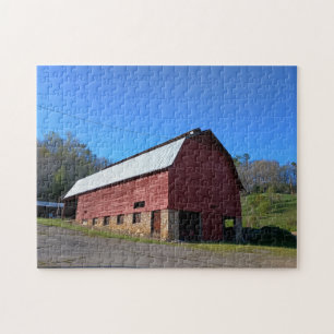Amerikaanse schuur in het rood legpuzzel