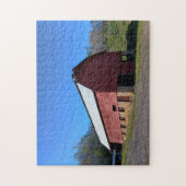 Amerikaanse schuur in het rood legpuzzel (Verticaal)