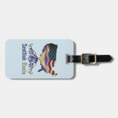 Amerikaanse Scottish Roots Bagagelabel Sjabloon (Voorkant horizontaal)