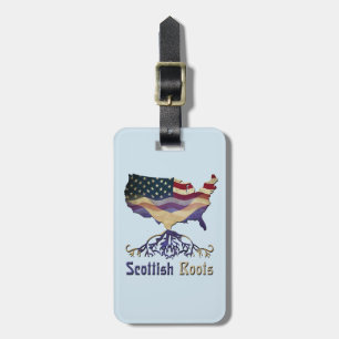 Amerikaanse Scottish Roots Bagagelabel Sjabloon