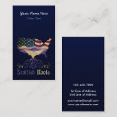 Amerikaanse Scottish Roots Custom Visitekaartjes (Voorkant / Achterkant)