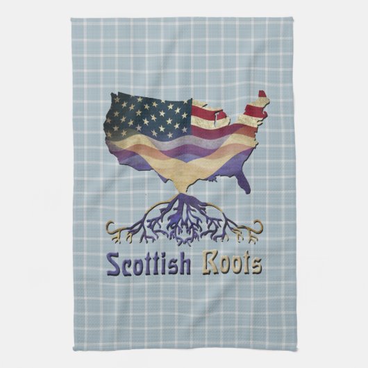 Amerikaanse Scottish Roots Kitchen Towels Theedoek (Verticaal)