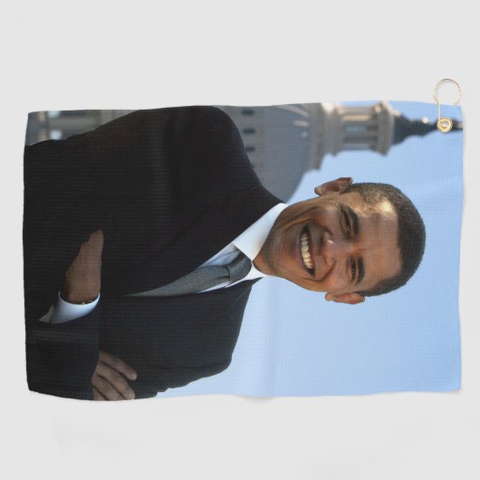 Amerikaanse senator, 44e Amerikaans President Bara Golfhanddoek (Horizontaal)