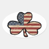Amerikaanse Shamrock Sticker (Voorkant)