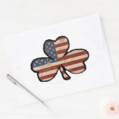Amerikaanse Shamrock Sticker (Envelop)