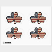 Amerikaanse Shamrock Sticker (Vel)
