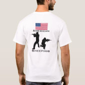 Amerikaanse Sheepdog T-shirt (Achterkant)