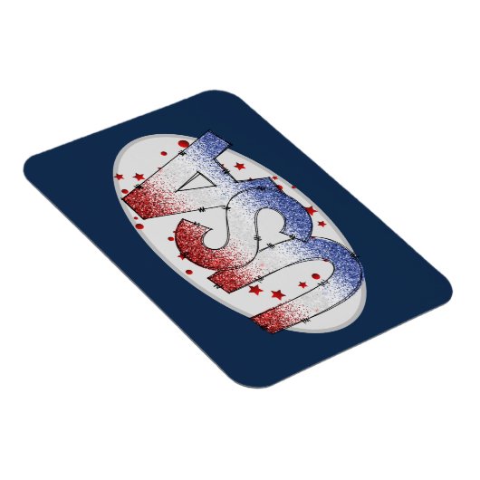 Amerikaanse shimmer- en sterrenkunst magneet (Rechterzijde)